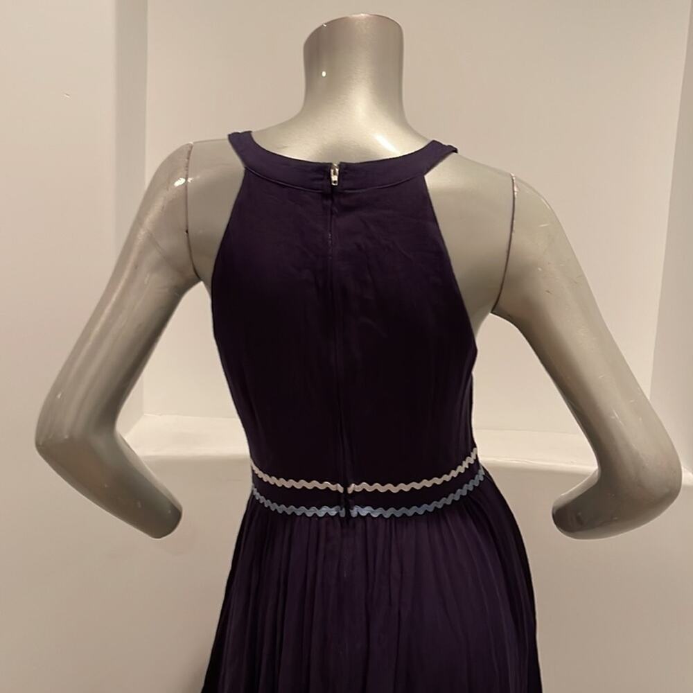 Modcloth Maxi Dress Blue Ribbon Accent BNWOT - Picture 8 of 11